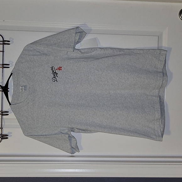 Sporty & Rich Dodgers Serif Tee In Heather Grey S NWT - Picture 11 of 15